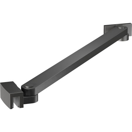 Mexen Uni-S support coudé pour portes et parois de douche 6-8 mm, gun gray brossé - 830-09-66