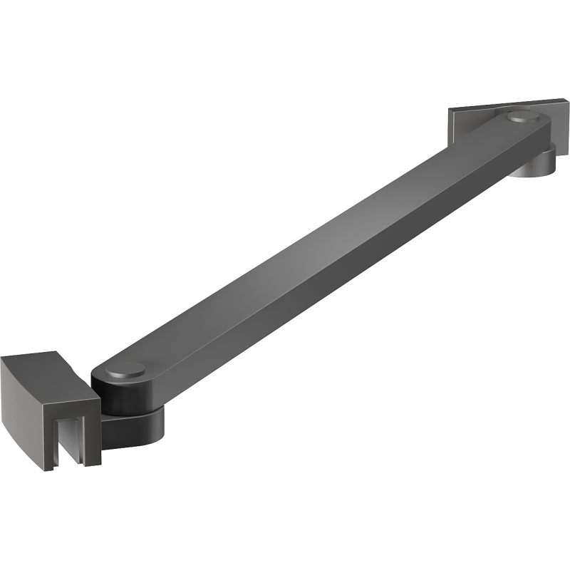 Mexen support incliné pour portes et parois de douche 6-8 mm, gun metal - 830-09-95