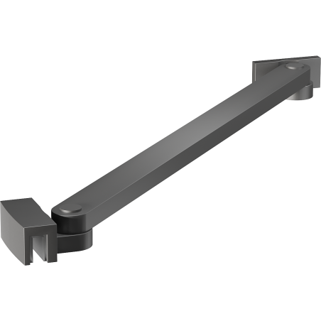 Mexen support incliné pour portes et parois de douche 6-8 mm, gun metal - 830-09-95