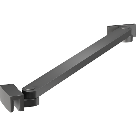 Mexen Uni-S support incliné pour portes et parois de douche 6-8 mm, gun metal - 830-09-95