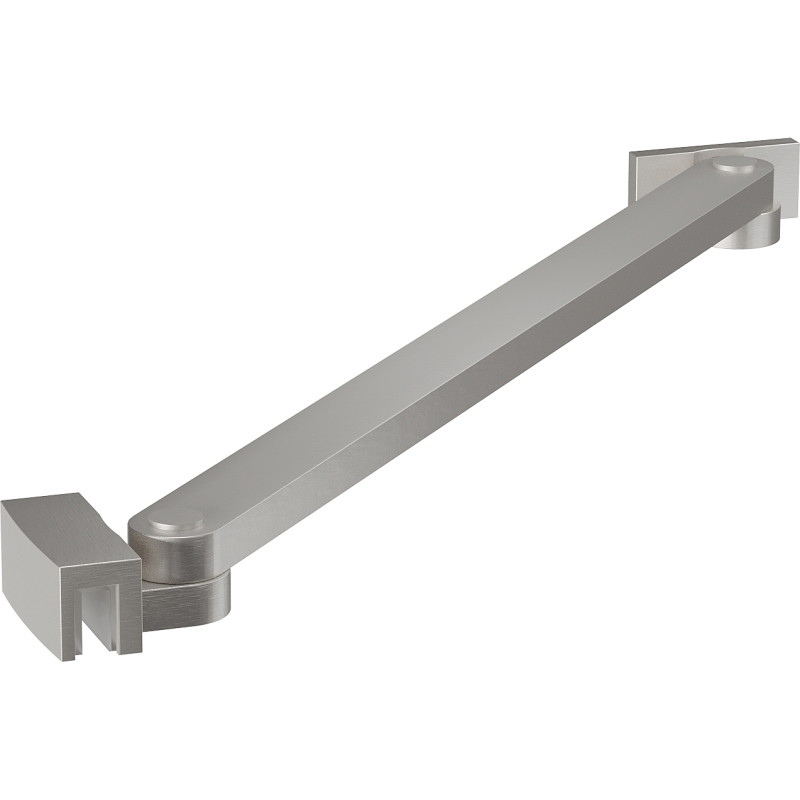 Mexen Uni-S support incliné pour portes et parois de douche de 6 à 8 mm, nickel brossé - 830-09-97