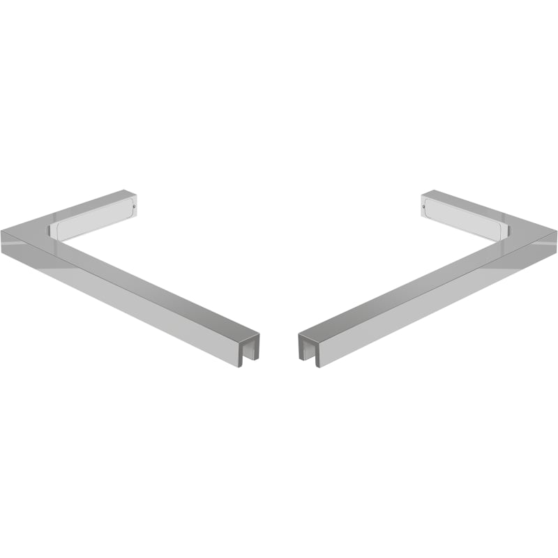 Mexen Uni-L2 ensemble de supports d’angle en L pour parois de douche de 10 mm, chromé - 800-07-01
