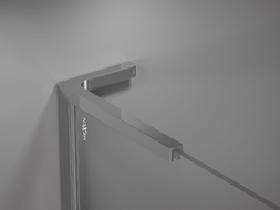 Mexen ensemble de supports d'angle en L pour parois de douche 10 mm, chromé - 800-07-01