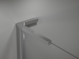 Mexen Uni-L2 ensemble de supports d’angle en L pour parois de douche de 10 mm, chromé - 800-07-01