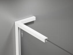 Mexen Uni-L2 Kit de supports d'angle en L pour parois de douche de 10 mm, blanc - 800-07-20