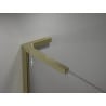 Mexen Uni-L2 Ensemble de supports d'angle en L pour parois de douche 10 mm, doré - 800-07-50