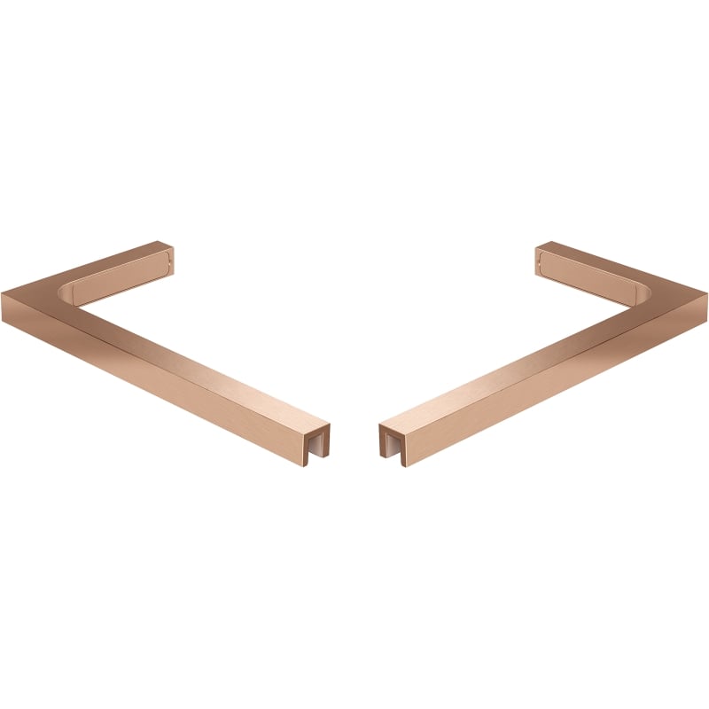 Mexen Uni-L2 Kit de supports d’angle en L pour parois de douche de 10 mm, cuivre brossé - 800-07-65