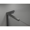 Mexen ensemble de supports d'angle en L pour parois de douche 10 mm, gris canon brossé - 800-07-66
