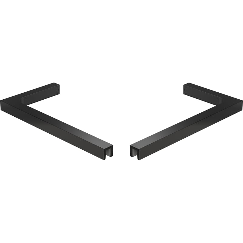 Mexen Uni-L2 kit de supports d'angle en L pour parois de douche de 10 mm, noir - 800-07-70