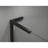 Mexen ensemble de supports angulaires en L pour parois de douche 10 mm, noir - 800-07-70