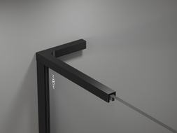 Mexen Uni-L2 kit de supports d'angle en L pour parois de douche de 10 mm, noir - 800-07-70