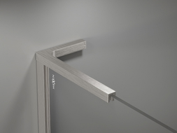 Mexen Uni-L2 ensemble de supports d’angle en L pour parois de douche de 10 mm, nickel brossé - 800-07-97