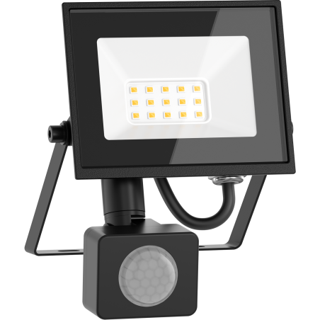 Mexen Luxpro projecteur LED avec détecteur de mouvement, 10W, Neutre - 4000K, 900 lm, noir - L235-010-40-70