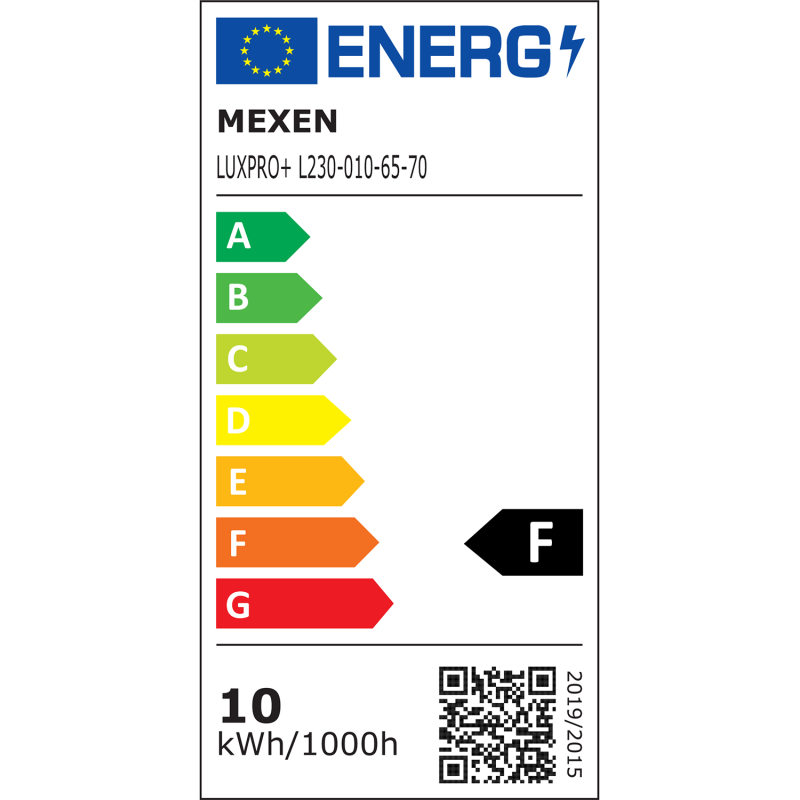 Mexen Luxpro projecteur LED, 10W, Froid - 6500K, 900 lm, noir - L230-010-65-70