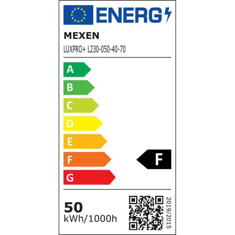 Mexen Luxpro projecteur LED, 50W, Neutre - 4000K, 4500 lm, noir - L230-050-40-70
