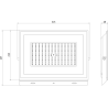 Mexen Luxpro projecteur LED, 150W, Neutre - 4000K, 13500 lm, noir - L230-150-40-70