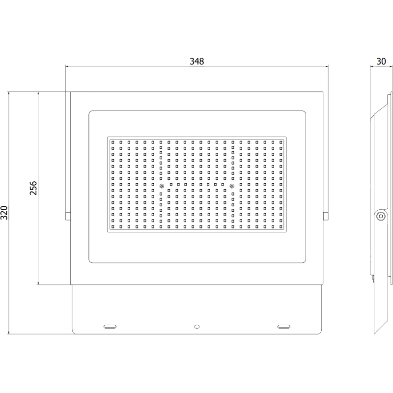 Mexen Luxpro projecteur LED, 200W, Froid - 6500K, 18000 lm, noir - L230-200-65-70