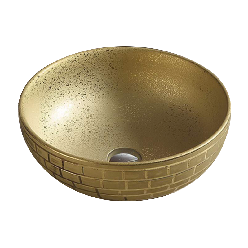Mexen Briana lavabo de comptoir 40 x 40 cm, Or - 22064052