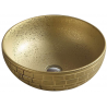 Mexen Briana lavabo de comptoir 40 x 40 cm, Or - 22064052