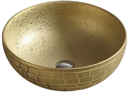Mexen Briana lavabo à poser 40 x 40 cm, doré - 22064052