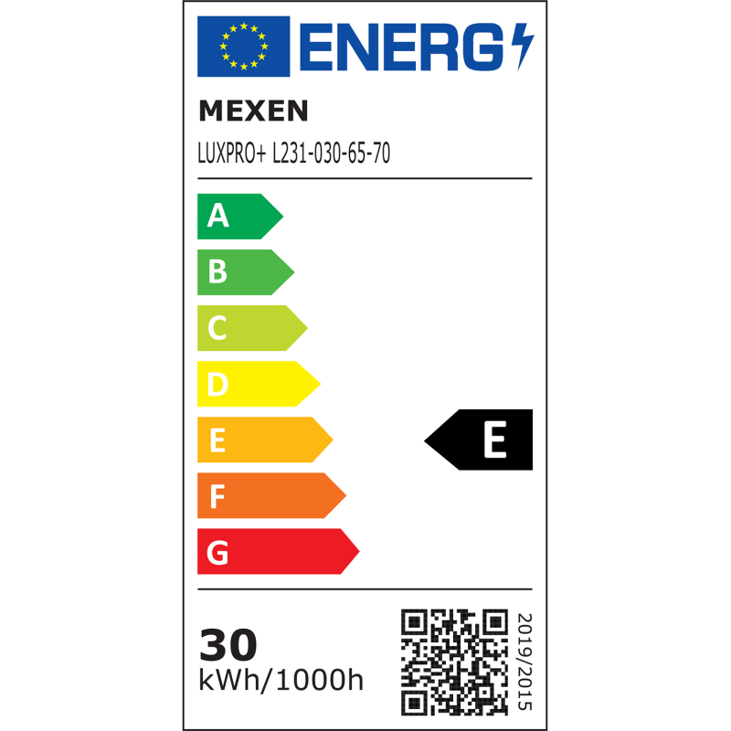 Mexen Luxpro+ projecteur LED, 50W, Froid - 6500K, 5500 lm, noir - L231-050-65-70
