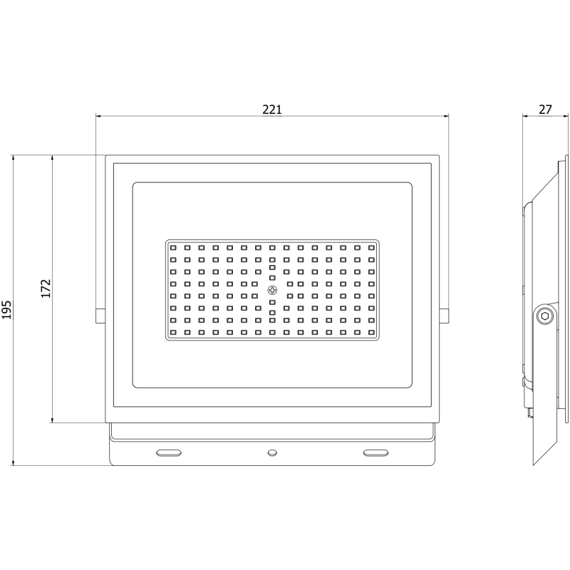 Mexen Luxpro+ projecteur LED, 70W, Neutre - 4000K, 7700 lm, blanc - L231-070-40-20