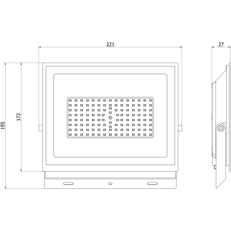 Mexen Luxpro+ projecteur LED, 70W, Neutre - 4000K, 7700 lm, noir - L231-070-40-70