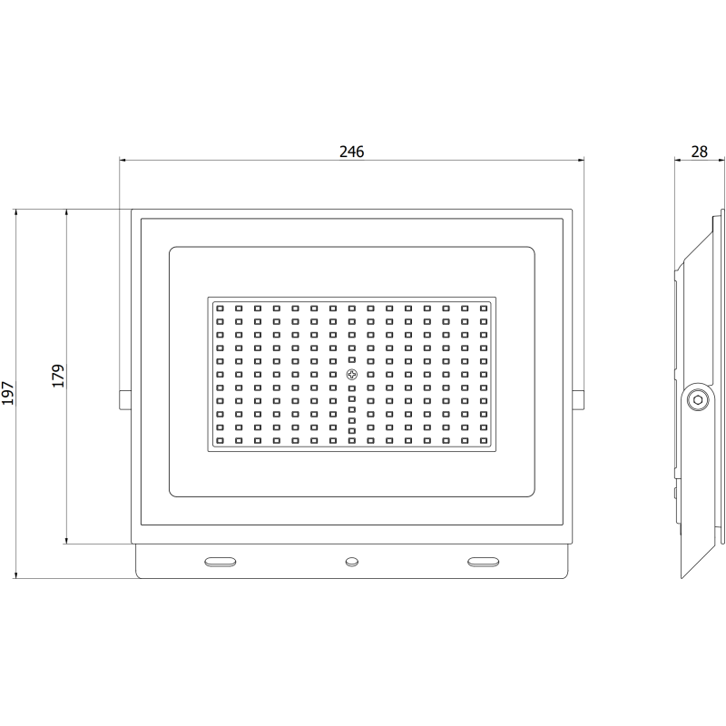 Mexen Luxpro+ projecteur LED, 100W, Neutre - 4000K, 11000 lm, blanc - L231-100-40-20