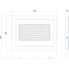 Mexen Luxpro+ projecteur LED, 200W, Froid - 6500K, 22000 lm, noir - L231-200-65-70