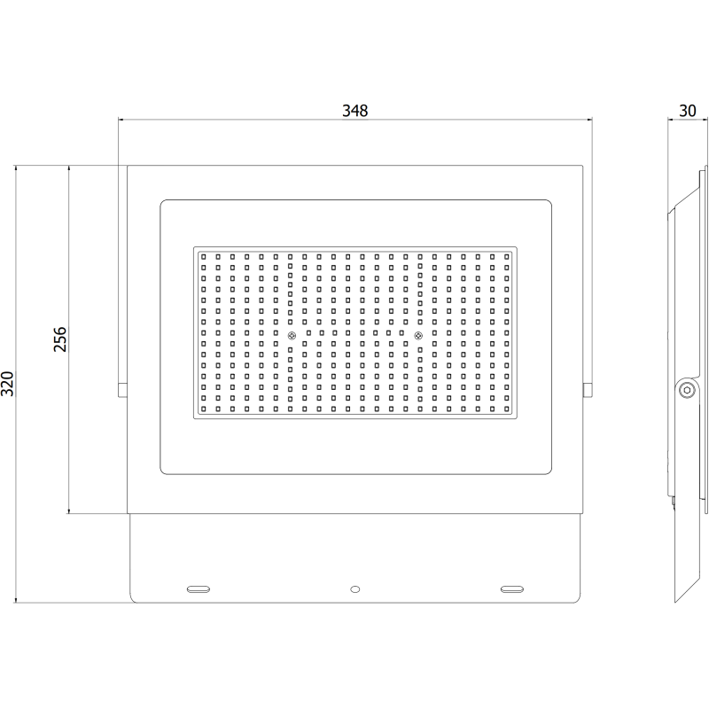 Mexen Luxpro+ projecteur LED, 200W, Neutre - 4000K, 22000 lm, noir - L231-200-40-70