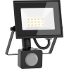 Mexen Luxpro projecteur LED avec détecteur de mouvement, 10W, Froid - 6500K, 900 lm, noir - L235-010-65-70