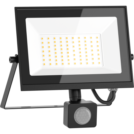 Mexen Luxpro projecteur LED avec capteur de mouvement, 50W, Neutre - 4000K, 4500 lm, noir - L235-050-40-70