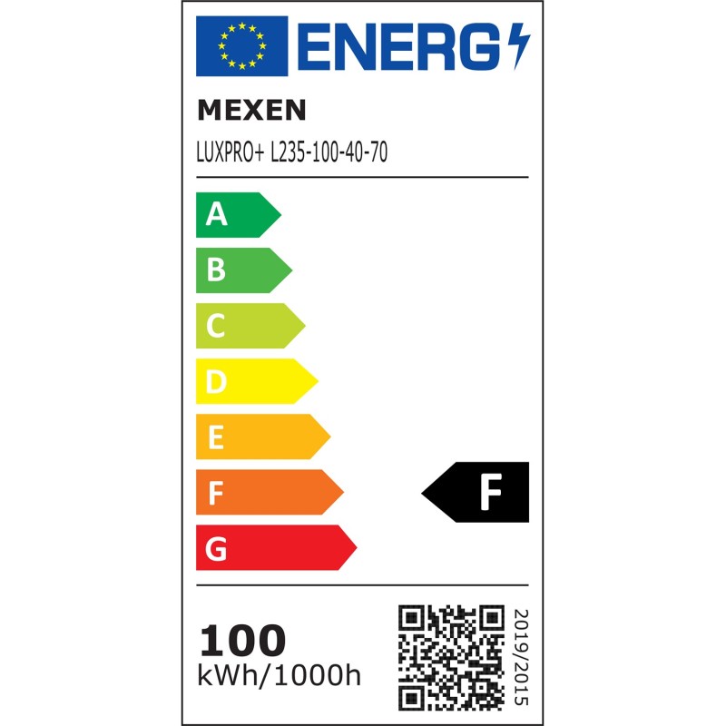 Mexen Luxpro projecteur LED avec détecteur de mouvement, 100W, Neutre - 4000K, 9000 lm, noir - L235-100-40-70