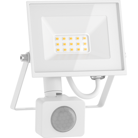 Mexen Luxpro+ projecteur LED avec détecteur de mouvement, 10W, Neutre - 4000K, 1100 lm, blanc - L236-010-40-20