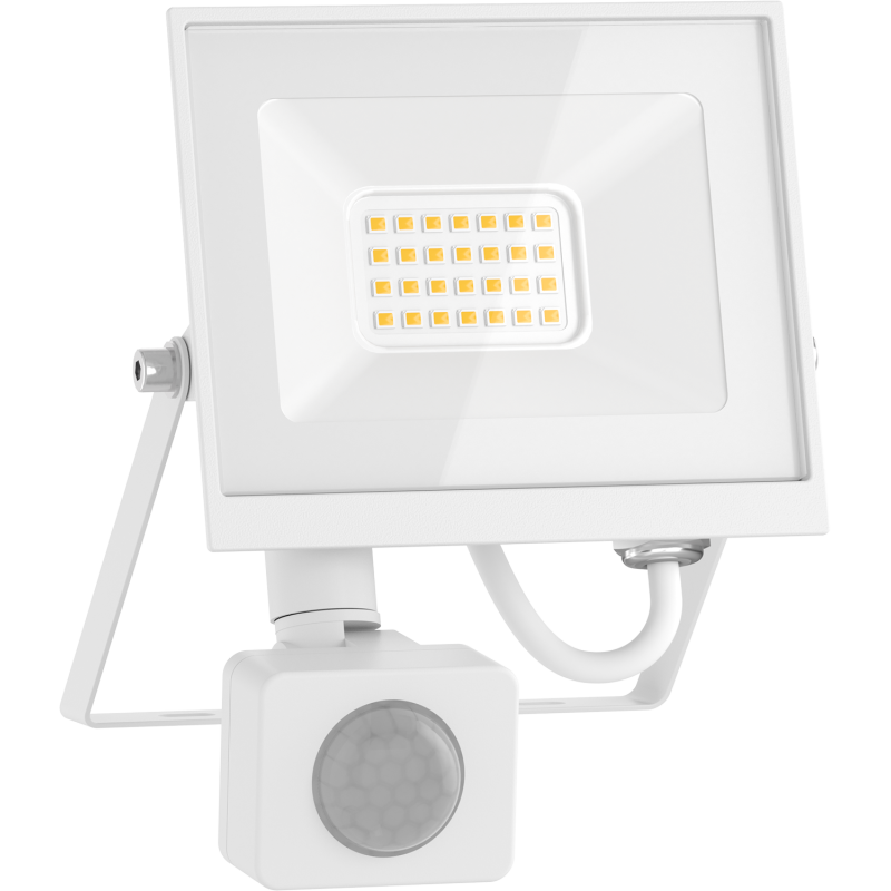 Mexen Luxpro+ projecteur LED avec détecteur de mouvement, 20W, Froid - 6500K, 2200 lm, blanc - L236-020-65-20