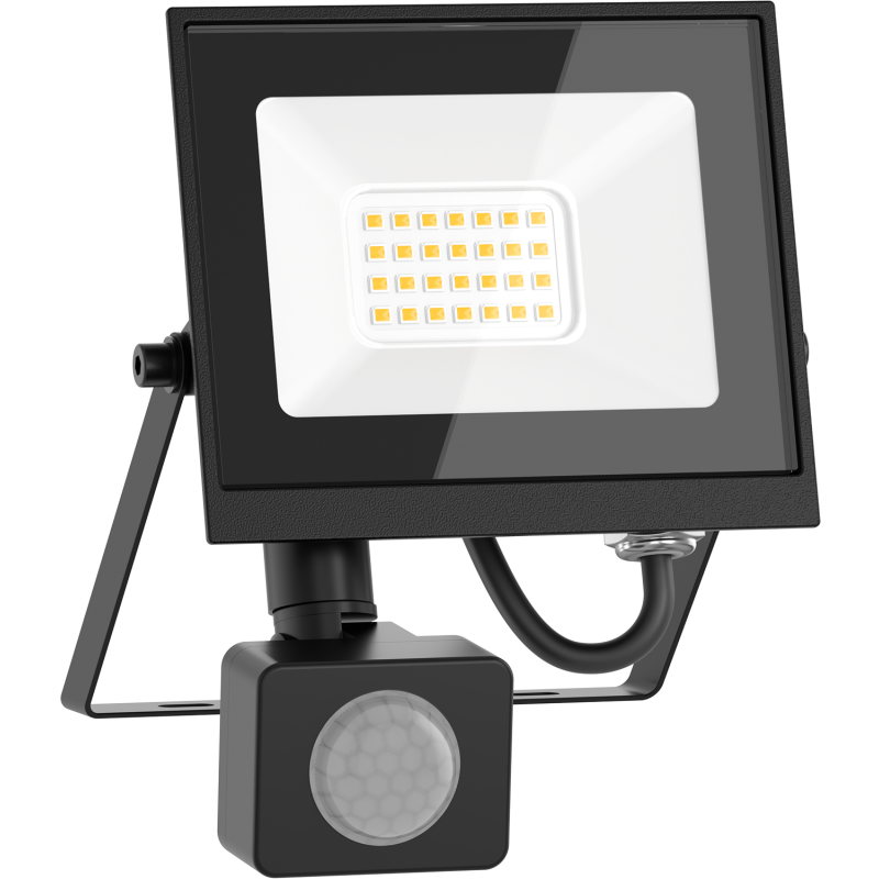 Mexen Luxpro+ projecteur LED avec détecteur de mouvement, 20W, Neutre - 4000K, 2200 lm, noir - L236-020-40-70