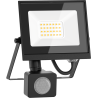 Mexen Luxpro+ projecteur LED avec détecteur de mouvement, 20W, Neutre - 4000K, 2200 lm, noir - L236-020-40-70