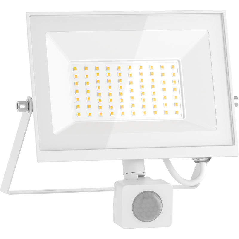 Mexen Luxpro+ projecteur LED avec détecteur de mouvement, 50W, Neutre - 4000K, 5500 lm, blanc - L236-050-40-20