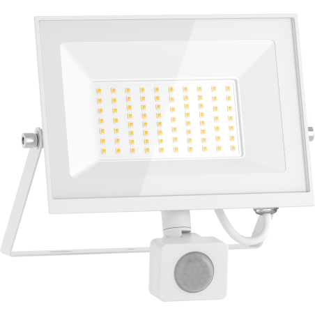 Mexen Luxpro+ projecteur LED avec détecteur de mouvement, 50W, Neutre - 4000K, 5500 lm, blanc - L236-050-40-20