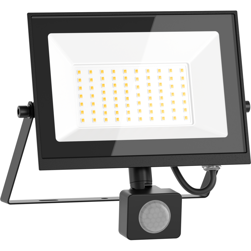 Mexen Luxpro+ projecteur LED avec capteur de mouvement, 50W, Froid - 6500K, 5500 lm, noir - L236-050-65-70