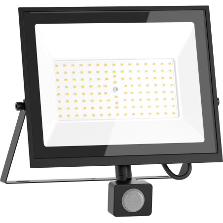 Mexen Luxpro+ projecteur LED avec détecteur de mouvement, 70W, Neutre - 4000K, 7700 lm, noir - L236-070-40-70