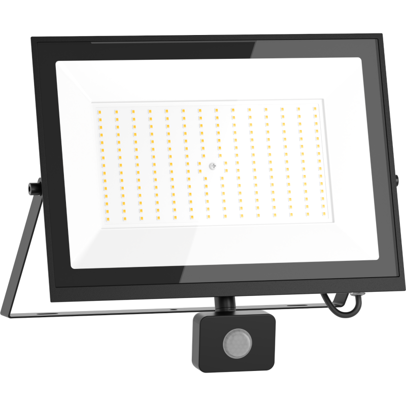 Mexen Luxpro+ projecteur LED avec détecteur de mouvement, 150W, Neutre - 4000K, 16500 lm, noir - L236-150-40-70