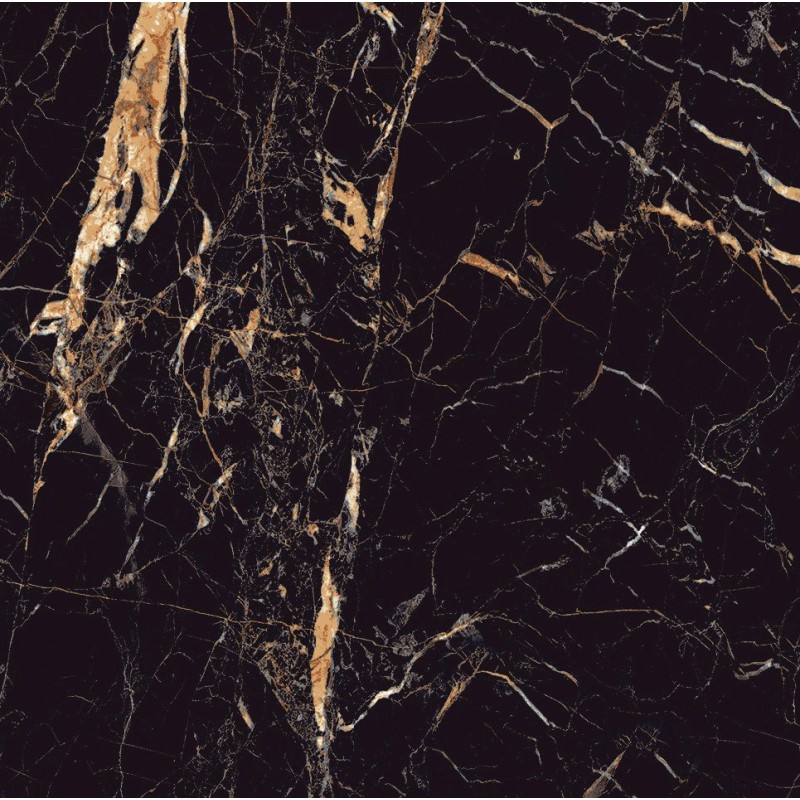 Mexen Python Gres doré émaillé rectifié G1, carreau sol-mur 60 x 60 cm, haute brillance - TL212-060-060-00