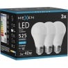 Mexen Nova 3x ampoule LED E27, A60, 5W, froide - 6500K, 525 lm - L100-E27-0565-01x03