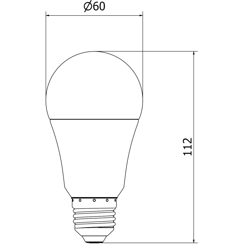Mexen Nova 3x Ampoule LED E27, A60, 9W, Froid - 6500K, 945 lm - L100-E27-0965-01x03
