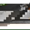 Mexen Pablo évier en granit à 1 cuve avec égouttoir 752 x 436 mm, Blanc - 6510751010-20