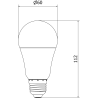 Mexen Nova 3x Ampoule LED E27, A60, 10W, Froid - 6500K, 1055 lm - L100-E27-1065-01x03