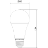 Mexen Nova 3x Ampoule LED E27, A60, 15W, Neutre - 4000K, 1575 lm - L100-E27-1540-01x03