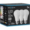 Mexen Nova 3x Ampoule LED E27, A60, 15W, Neutre - 4000K, 1575 lm - L100-E27-1540-01x03