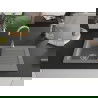 Mexen Pablo évier en granit à 1 cuve avec égouttoir 752 x 436 mm, Gris - 6510751010-71